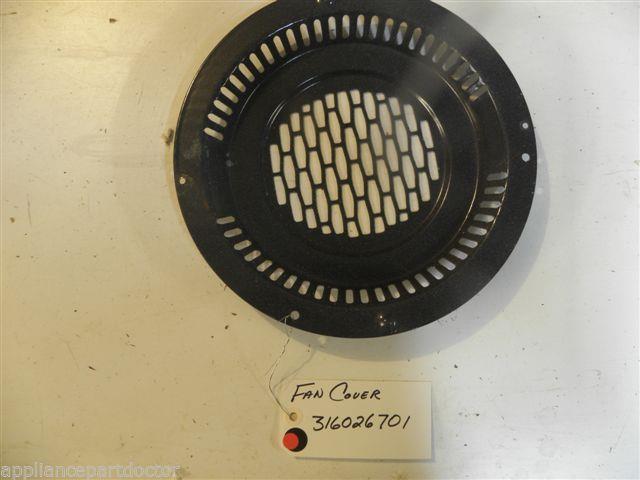 KENMORE STOVE 316026701 Fan cover used part KENMORE STOVE 316026701 Fan cover used part